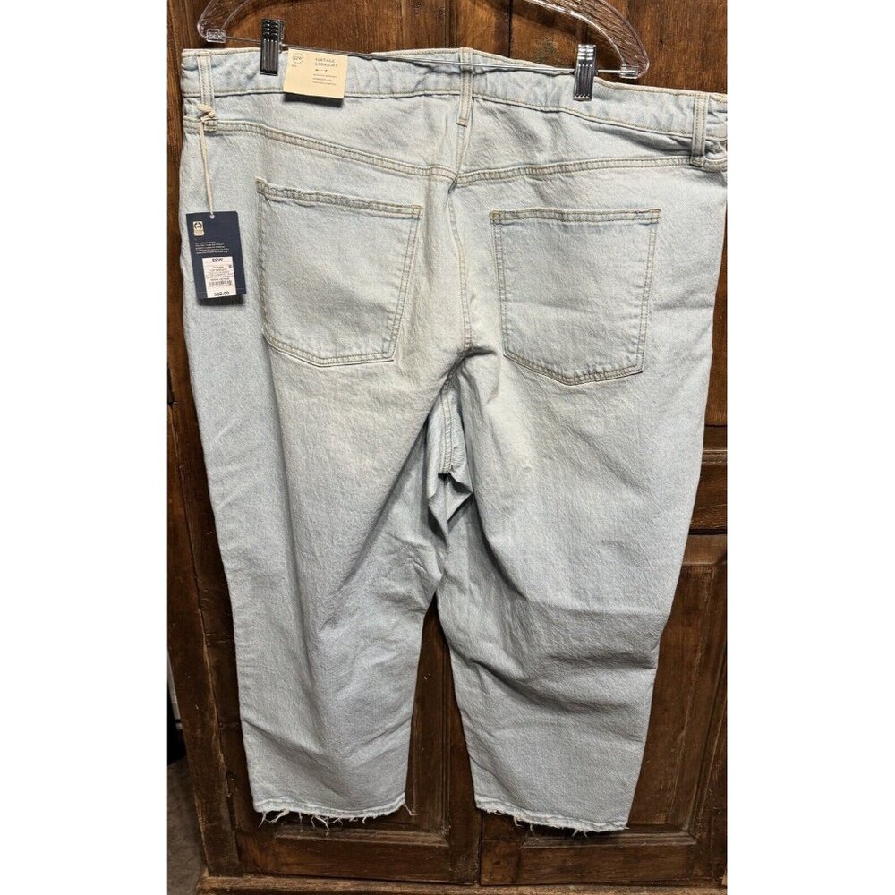 Universal Thread Plus Size Light‎ Distressed Wide Leg Jeans Vintage Straight 22W - Picture 3 of 8